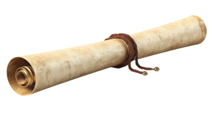 Orange and White Drone isolated on transparent background