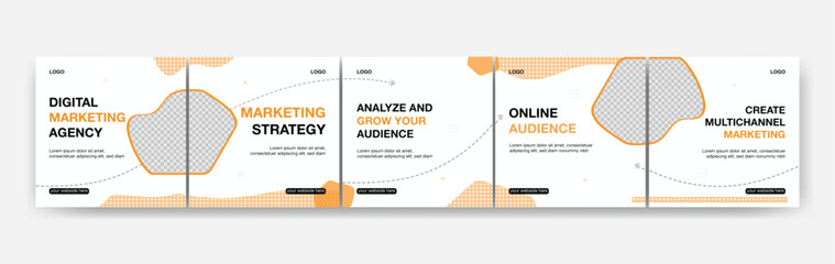 Instagram Carousel Post Business Templates, Editable Microblog Carousel Template for Social Media, Professional Instagram Posts Layout, Modern Business Marketing Carousel Design