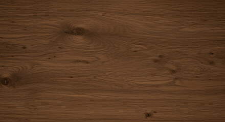Close-up view of a textured, brown wooden surface showing natural grain patterns and knots.