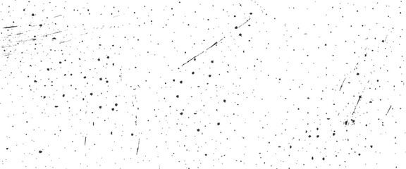 Speckled gritty background. Grain dot texture with noise. Abstract grunge monochrome wallpaper. Black spots on white background. Vector illustration.