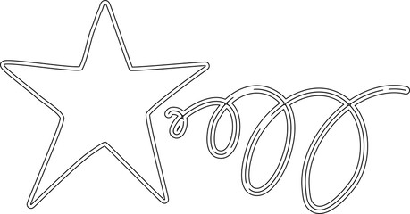 Star line drawing style