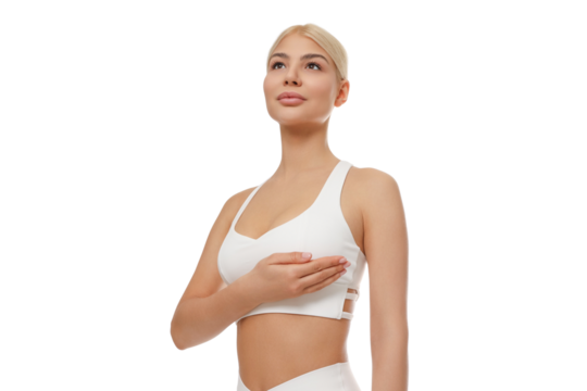 Person performs a yoga pose promoting balance and peace, isolated, PNG