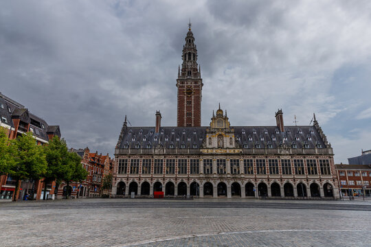 View of the old library in Leuven, Belgium