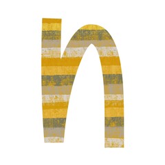 Neutral-toned N letter featuring artistic brush layering, designed for brand visuals, alphabet posters, graphic kits, elegant logos, and modern monogram design.