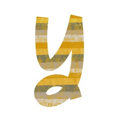 Yellow-tinged Y design with neutral layered texture and artistic appeal, perfect for editorial alphabet assets, modern logo design, monogram prints, and typographic artwork.