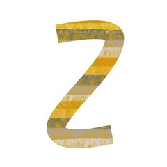 Zigzag Z form expressed with soft abstract brush flow and muted pastel tones, ideal for design templates, alphabet poster design, personalized branding kits, and logo marks.