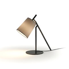 Modern Desk Lamp Design Sleek Black and Beige for Home Office Lighting
