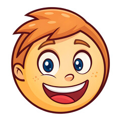 Fototapeta premium A playful winking face emoji isolated on white background, conveying flirtation, humor, mischief,