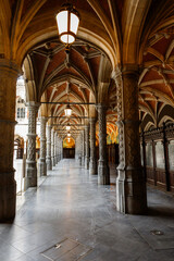 The interior of the old stock exchange building in Antwerp.