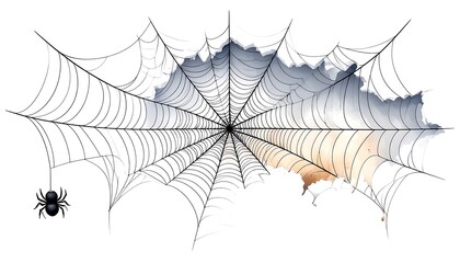 Halloween spider web