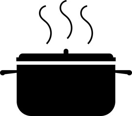 black cooking utensil icon illustration