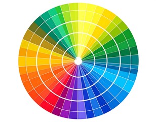 Obraz premium Vibrant color palette circle design for graphic resources