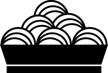 black cooking utensil icon illustration