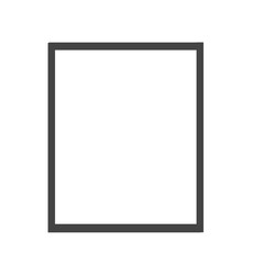 blank photo frame isolated