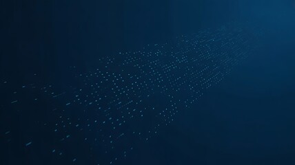 Dark Blue Gradient Background With Glowing Dots