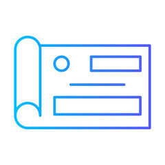 Fototapeta premium research gradient icon