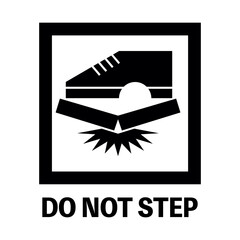 踏つけ厳禁のマーク（DO NOT STEP）