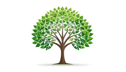 Obraz premium Abstract green tree design