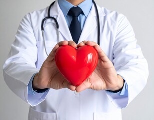 Medical Professional with Heart and Shield