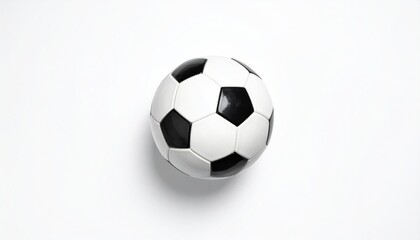 Soccer ball on white background