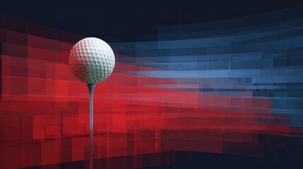 Graphic background for promotional posters related to golf sports events