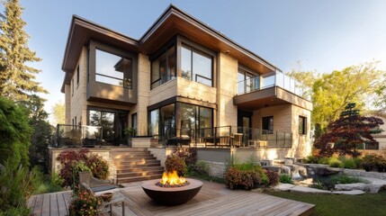A clean white surface with round metal glasses, a white coffee cup, colorful pens, stacked papers,