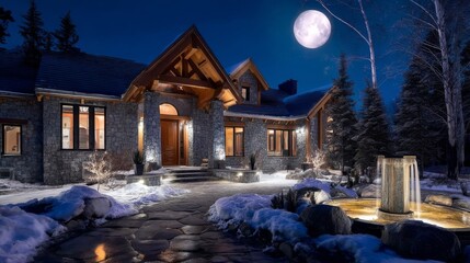 A minimalist grey-white backdrop with soft bokeh lights creates a clean and professional atmosphere,