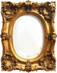 Ornate gold picture frame