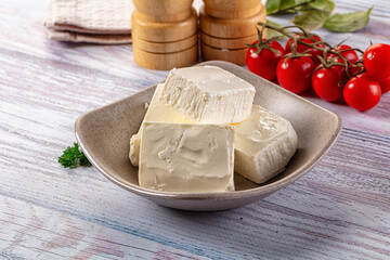 Greek traditional Feta soft cheese