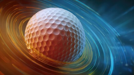 Graphic background for promotional posters related to golf sports events	