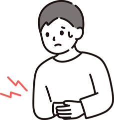 abdominal pain male svgrepo com