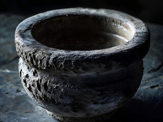 stone bowl vessel kundi quern grinder antique vintage ancient artifact primitive rustic historic heritage archaeology traditional carved handmade kitchenware utility container