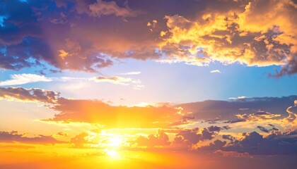 Obraz premium Dramatic sunset sky