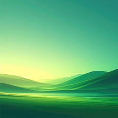 Obraz premium Serene green landscape