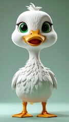 Cute cartoon duck (1)