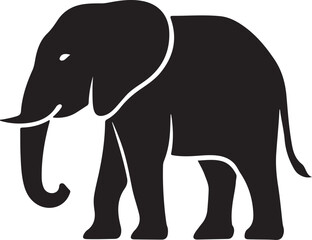 Modern Elephant Logo & Animal Silhouette Design
