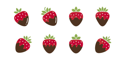 Chocolate covered strawberries pattern