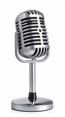 Vintage microphone on a stand