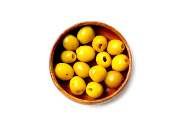Pickled jujube fruits with a sweet and tangy flavor.