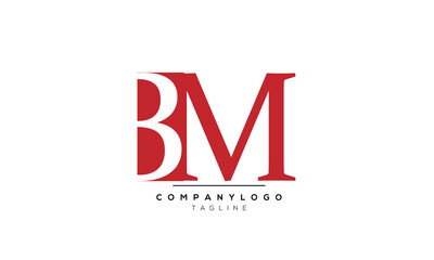 Alphabet letters Initials logo 3M AND BM.eps