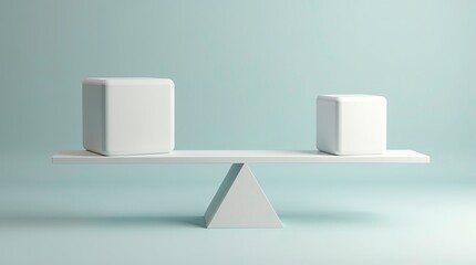 A picture of various social factors being distributed fairly on a balanced scale.ai generative