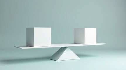 A picture of various social factors being distributed fairly on a balanced scale.ai generative