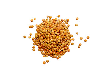 Nutritious brown lentils rich in protein.