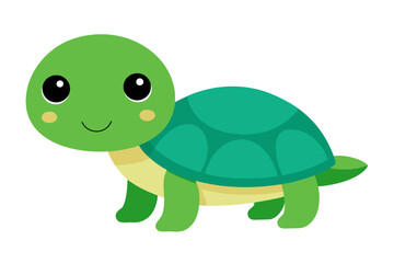 tortoise with a green leaf