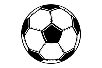 Naklejka premium soccer ball isolated on white