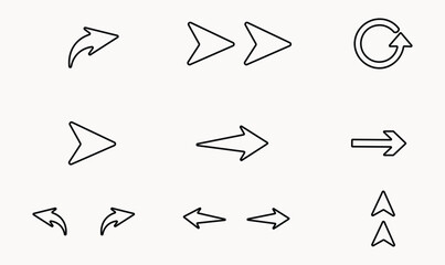 Line arrows design vector