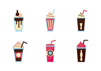 Variety of refreshing drinks
