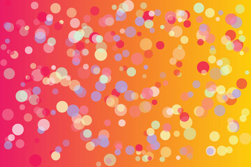 Gradient background with scattered colorful translucent circles abstract bokeh 1