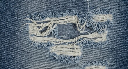 Ripped jeans texture detail
