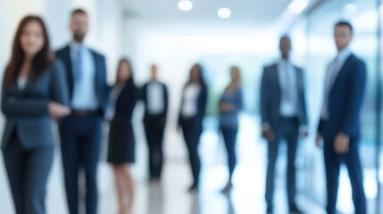job recruitment with diverse candidates and resumes on display, blurred background 